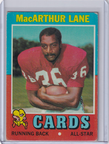 1971 Topps Football #135 MacArthur Lane - St. Louis Cardinals RC