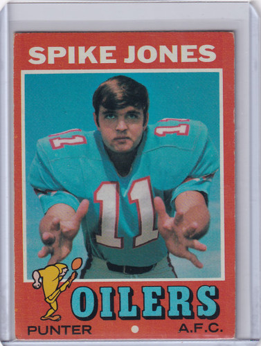 1971 Topps Football #64 Spike Jones - Houston Oilers RC