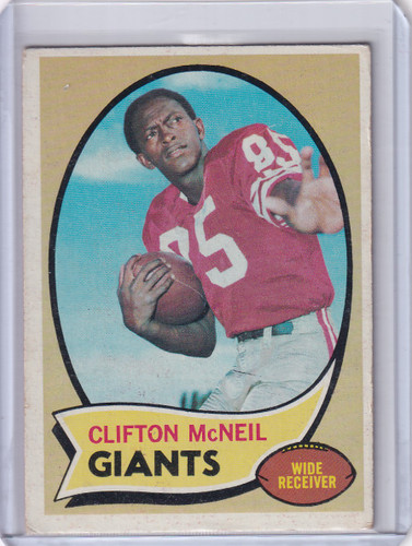 1970 Topps Football #157 Clifton McNeil - New York Giants
