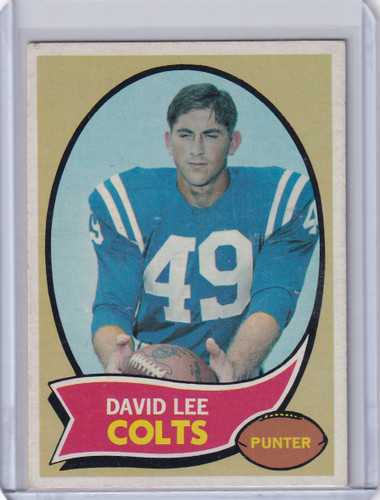 1970 Topps Football #222 David Lee RC - Baltimore Colts