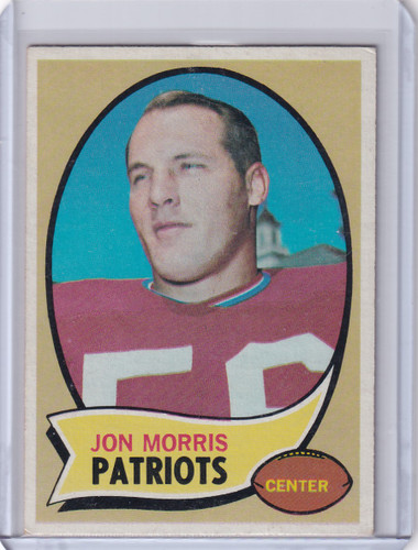 1970 Topps Football #214 Jon Morris - New England Patriots