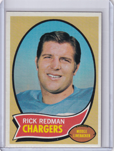 1970 Topps Football #118 Rick Redman - San Diego Chargers
