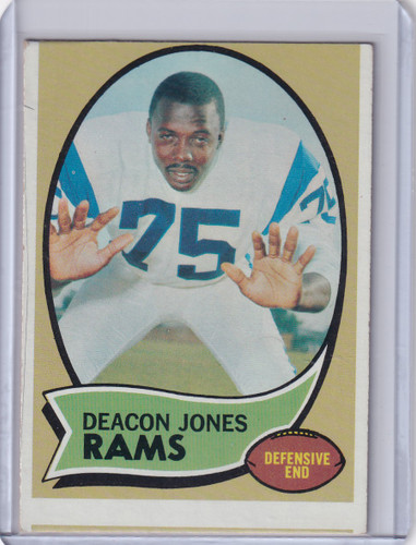 1970 Topps Football #125 Deacon Jones - St Louis Rams