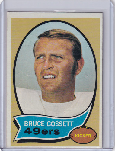 1970 Topps Football #109 Bruce Gossett - San Francisco 49ers