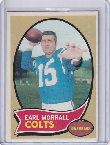 1970 Topps Football #88 Earl Morrall - Baltimore Colts