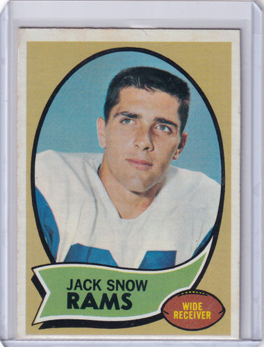 1970 Topps Football #44 Jack Snow - St Louis Rams
