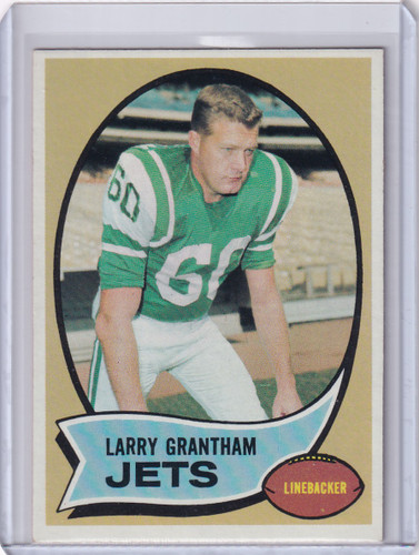 1970 Topps Football #82 Larry Grantham - New York Jets