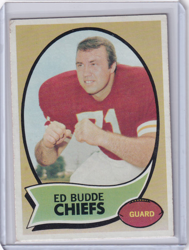 1970 Topps Football #77 Ed Budde - Kansas City Chiefs