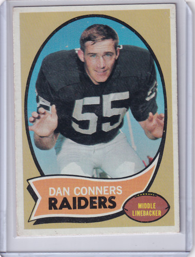 1970 Topps Football #6 Dan Conners RC - Oakland Raiders
