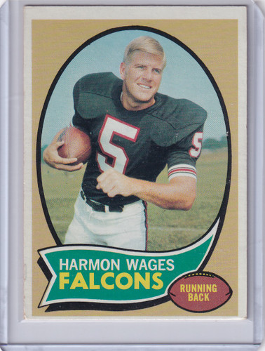 1970 Topps Football #5 Harmon Wages RC - Atlanta Falcons