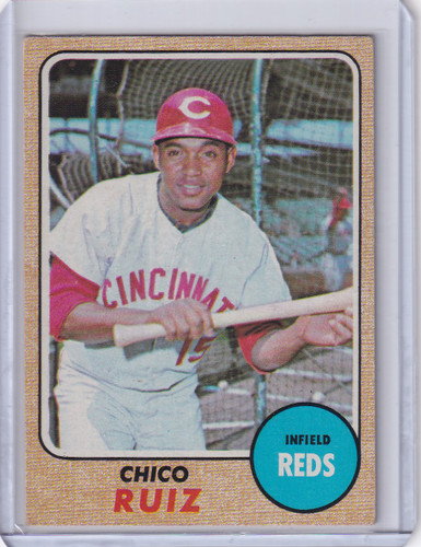 1968 Topps Baseball #213 Chico Ruiz - Cincinnati Reds