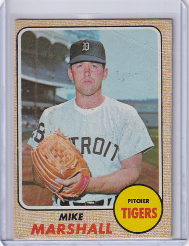 1968 Topps Baseball #201 Mike G Marshall - Detroit Tigers RC