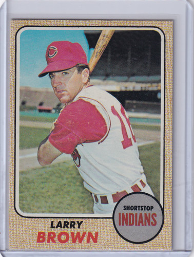1968 Topps Baseball #197 Larry Brown - Cleveland Indians