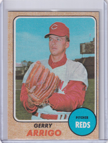 1968 Topps Baseball #302 Gerry Arrigo - Cincinnati Reds