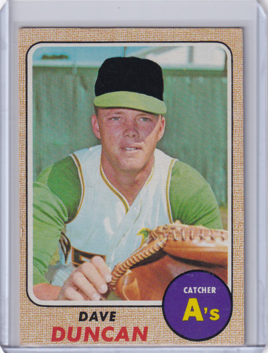 1968 Topps Baseball #261 Dave Duncan - Oakland Athletics