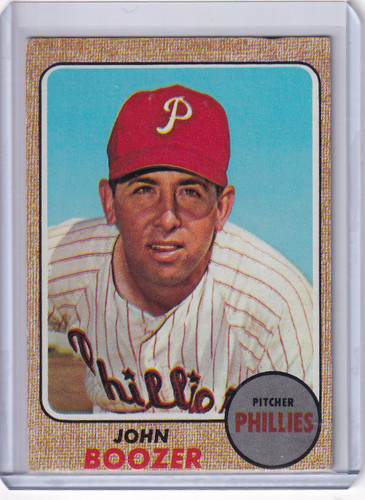 1968 Topps Baseball #173 John Boozer - Philadelphia Phillies