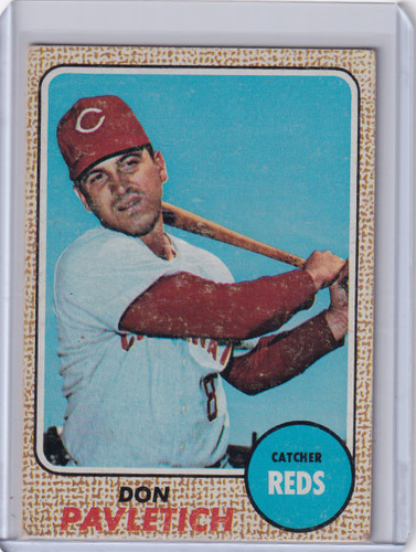 1968 Topps Baseball #108 Don Pavletich - Cincinnati Reds