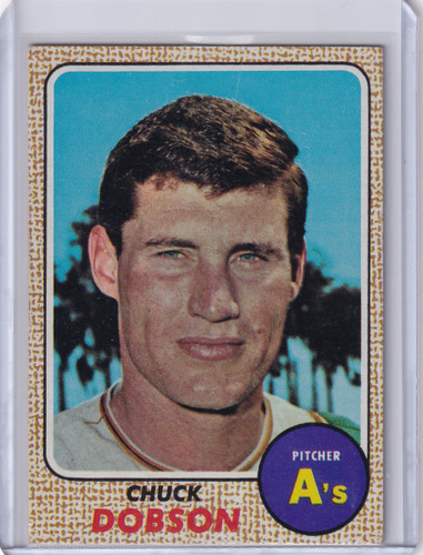 1968 Topps Baseball #62 Chuck Dobson - Oakland Athletics