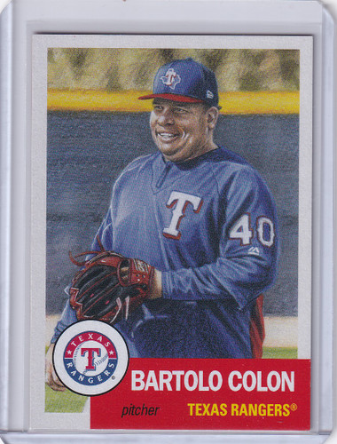 TOPPS BASEBALL LIVING SET #44 Bartolo Colon - Texas Rangers