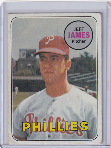 1969 Topps Baseball #477 Jeff James - Philadelphia Phillies RC