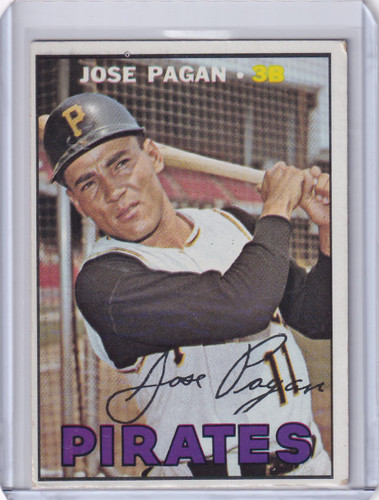 1967 Topps Baseball #322 Jose Pagan - Pittsburgh Pirates