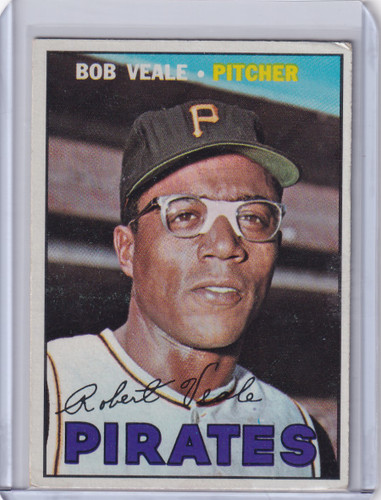 1967 Topps Baseball #335 Bob Veale - Pittsburgh Pirates
