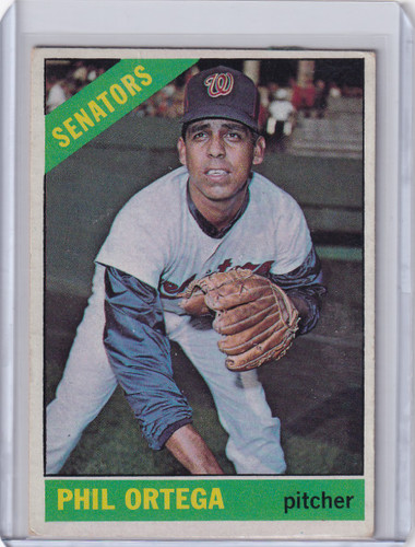 1966 Topps Baseball #416 Phil Ortega - Washington Senators