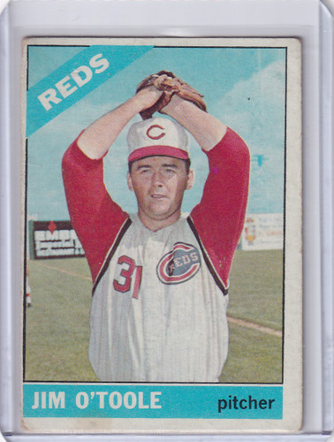 1966 Topps Baseball #389 Jim O'Toole - Cincinnati Reds