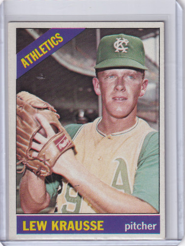 1966 Topps Baseball #256 Lew Krausse - Kansas City Athletics