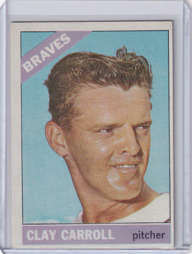 1966 Topps Baseball #307 Clay Carroll - Atlanta Braves