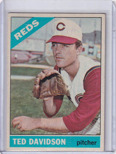 1966 Topps Baseball #89 Ted Davidson - Cincinnati Reds