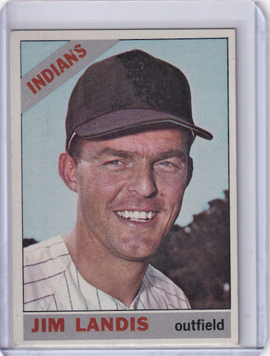 1966 Topps Baseball #128 Jim Landis - Cleveland Indians