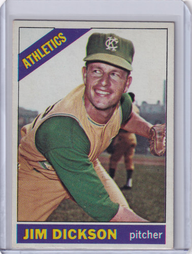 1966 Topps Baseball #201 Jim Dickson - Kansas City Athletics