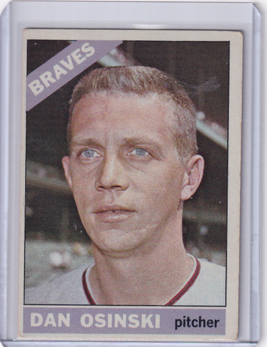 1966 Topps Baseball #168 Dan Osinski - Atlanta Braves