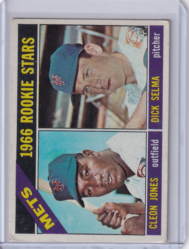 1966 Topps Baseball #67 Mets Rookies - Cleon Jones / Dick Selma RC