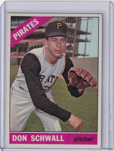 1966 Topps Baseball #144 Don Schwall - Pittsburgh Pirates