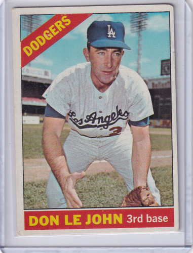 1966 Topps Baseball #41 Don LeJohn - Los Angeles Dodgers RC