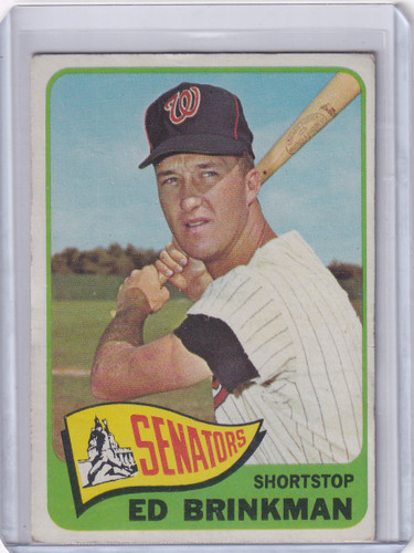 1965 Topps Baseball #417 Ed Brinkman - Washington Senators