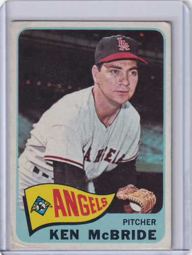 1965 Topps Baseball #268 Ken McBride - Los Angeles Angels