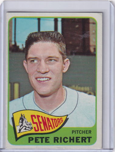 1965 Topps Baseball #252 Pete Richert - Washington Senators