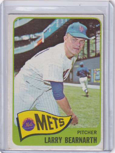 1965 Topps Baseball #258 Larry Bearnarth - New York Mets