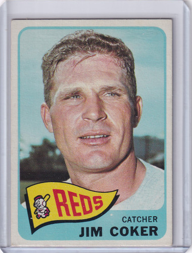 1965 Topps Baseball #192 Jimmie Coker - Cincinnati Reds