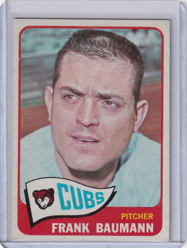 1965 Topps Baseball #161 Frank Baumann - Chicago Cubs