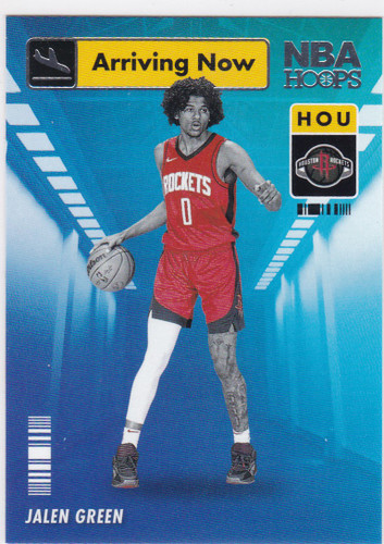 2021-22 Panini Hoops #14 Jalen Green RC Arriving Now Houston Rockets