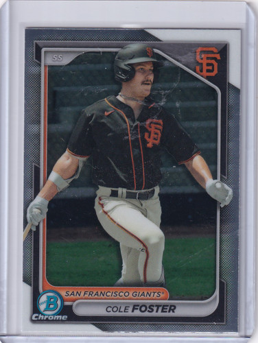 2024 Bowman Baseball #BCP-83 Cole Foster - San Francisco Giants