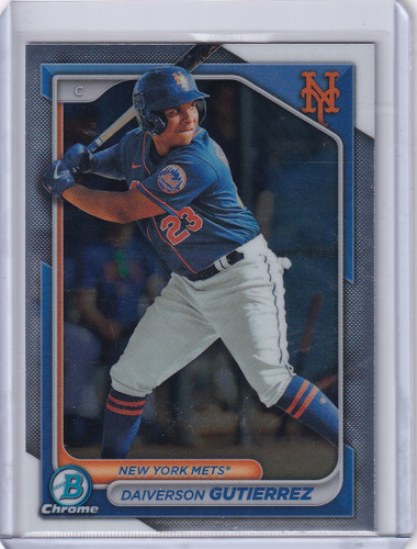 2024 Bowman Baseball #BCP-59 Daiverson Gutierrez - New York Mets
