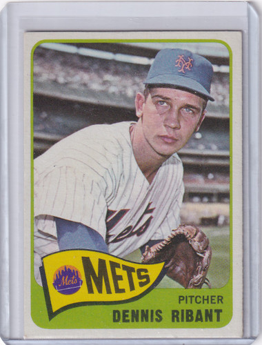 1965 Topps Baseball #73 Dennis Ribant RC - New York Mets