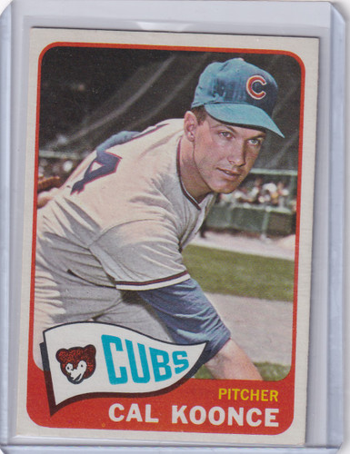 1965 Topps Baseball #34 Cal Koonce - Chicago Cubs