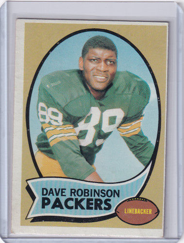 1970 Topps Football #102 Dave Robinson - Green Bay Packers