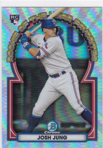 2023 Bowman Chrome #ROYF-9 Josh Jung Rookie of the year Favorites RC Rangers
